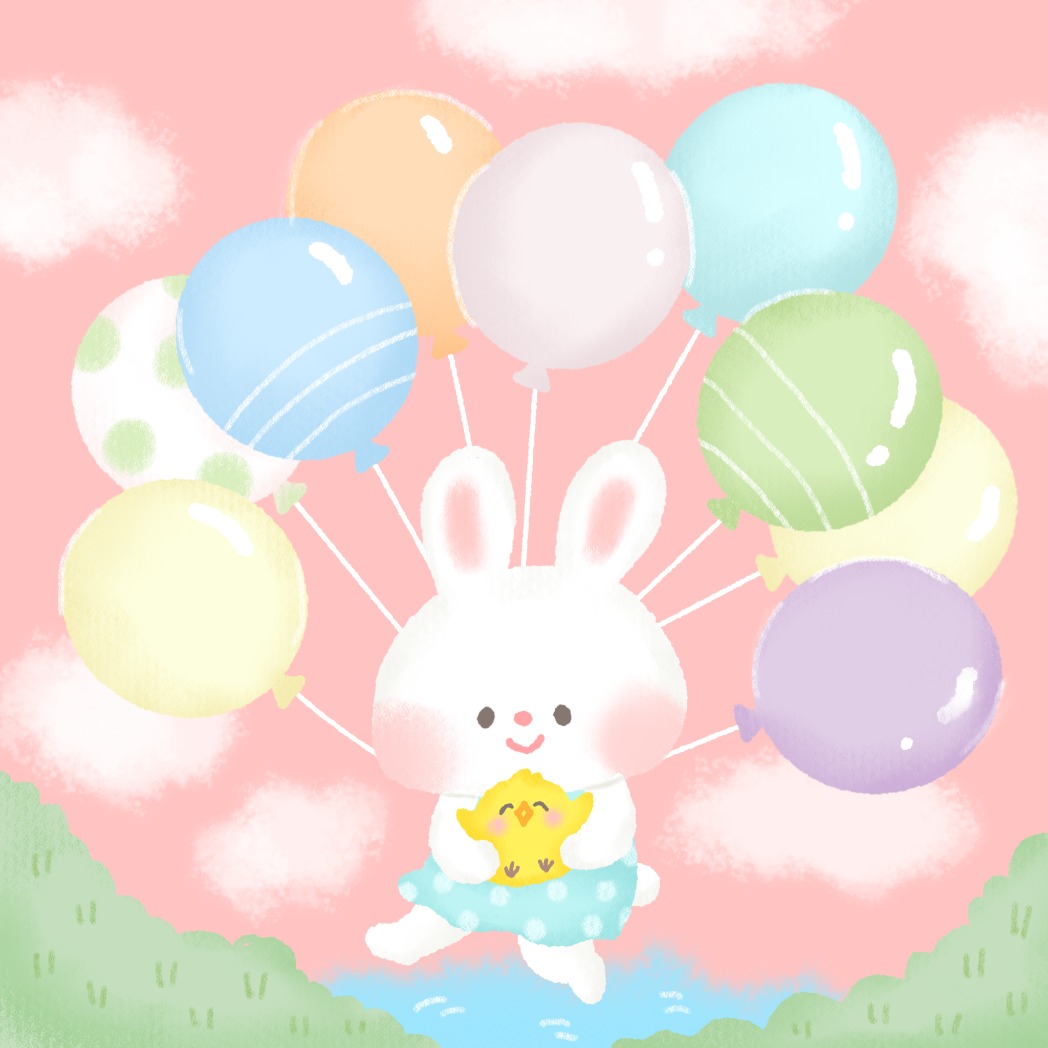 ふわふわ うさぎ | ＊こぐまデザイン＊ アキタヒロミ