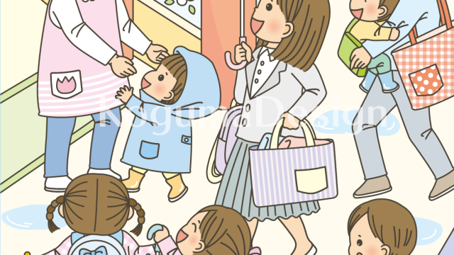 まちがいさがし 挿絵 パズル誌 イラスト 子供イラスト 絵本 児童書 保育 子供 マガジン・マガジン 動物イラスト 子供イラスト 保育園 保育士 保育園行事 登園 保育士 朝 梅雨 雨 傘