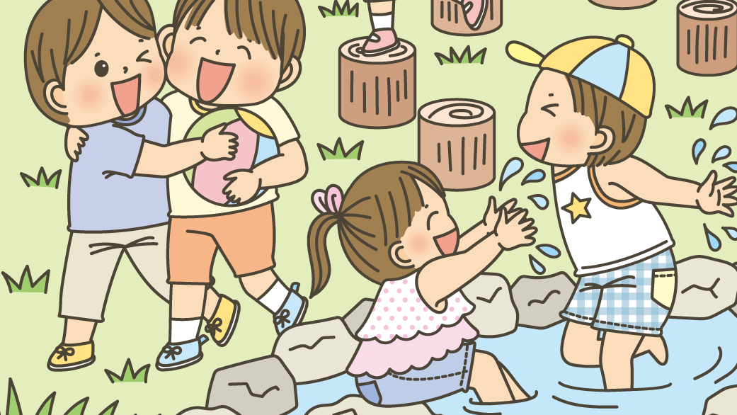 子供の絵 いっしょにあそぼう!まちがいさがし 8月号 | ＊こぐまデザイン