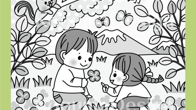 まちがいさがし 挿絵 パズル誌 イラスト 子供イラスト 絵本 児童書 保育 子供 晋遊舎 動物イラスト 子供イラスト 家族イラスト クローバー