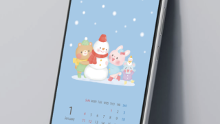 待受 壁紙 スマホ待受 待受カレンダー カレンダー 2026年カレンダー オリジナルイラストカレンダー イラスト 子供イラスト 絵本 児童書 保育 子供 動物イラスト 保育園 インテリア プレゼント Procreate イラストレーター