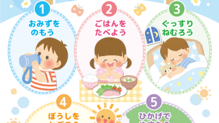 熱中症予防 熱中症対策 かわいいイラスト 動物イラスト 保育イラスト アキタヒロミ 子供 イラスト 育児 保育 知育 保育雑誌 保育園製作 保育士 保育学生 無料ダウンロード イラスト素材 知育教材 保育教材 知育素材 ネットプリント セブンイレブン